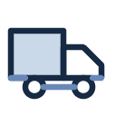 Line icon of a removal van.